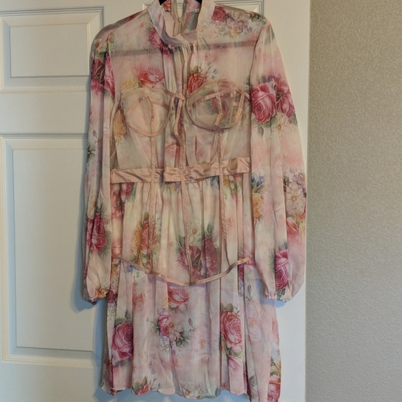 Latern Sleeve Country Melody Mini Dress 